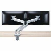 Workrite Ergonomics JIBE Mounting Arm for Monitor - Silver - 2 Display(s) Supported - 20" to 27" Screen Support - 20 lb Load Capacity - 75 x 100