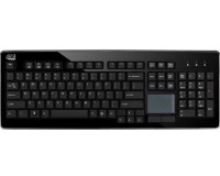 Adesso Desktop Touchpad Keyboard - Cable Connectivity - USB Interface - 104 Key(s) - Internet, Multimedia, Music, Web, Video, Email, Volume Down, Volume Up, Mute, Previous Track, Stop, ... Hot Key(s) - Windows Vista, Windows XP, Windows 10, Windows 8, Win