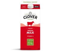 Clover Whole Milk - 1/2 Gallon - (California Bay Area Delivery Only) - 64 fl oz (1.89 L)