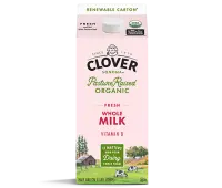 Clover Organic Whole Milk - Half Gallon - (California Bay Area Delivery Only) - 64 fl oz (1.89 L)