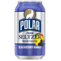 Polar Corp Blackberry Mango Seltzer Water - 12 fl oz cans - 24 / Carton
