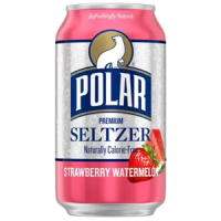 Polar Corp Strawberry Watermelon Seltzer Water - 12 fl oz cans - 24 / Carton