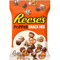 REESE'S Chocolate Peanut Butter Popped, Snack Mix Bag, 4 oz, 12/CT