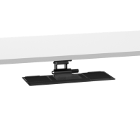 Humanscale Keyboard System - Fixed Height for Sit/Stand Tables - Black - Big Platform - 19" Slim Palm Support - 22" Track Length