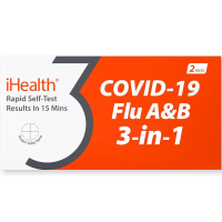 iHealth Flu A&B/COVID-19 3 in 1 Rapid Test - 2 Tests