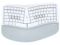 Kinesis mWave for Mac Mechanical Keyboard, Quiet, Linear Red Low Profile Mechanical Switches. White Case, 1/EA
