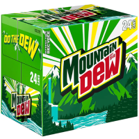 Mountain Dew Soft Drink - 12 fl oz (355 mL) - 24 / Carton