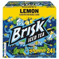 Lipton Brisk Lemon Iced Tea, 12 fl oz, 24 Pack Cans