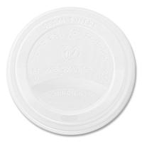 Vegware 89 Series Hot Cup Lids, Fits Vegware 89-Series Hot Cups, Plastic, White, 1,000/Ctn