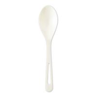 TPLA Bulk Cutlery, Spoon, Plastic, White, 1,000/Carton