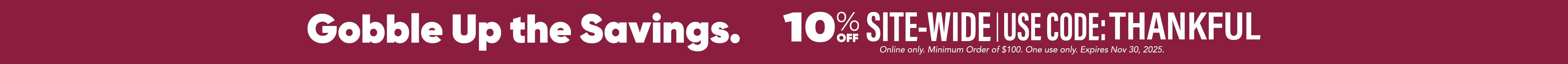 USE CODE: THANKFUL AT CHECKOUT