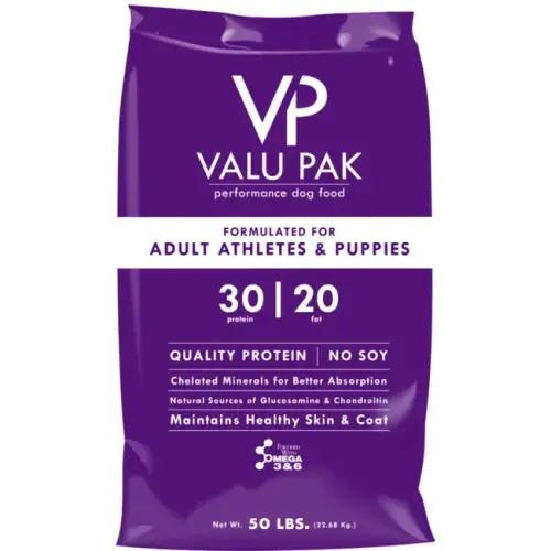 VALU PAK PURPLE BAG 30/20 DOG FOOD