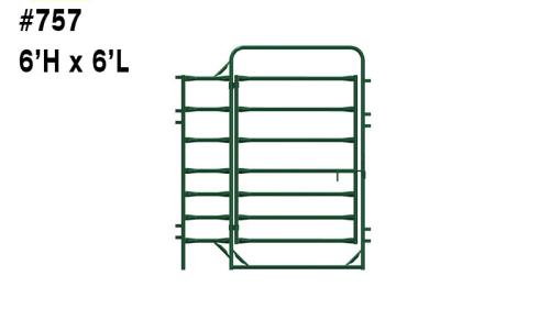 HH CORRAL PANEL 6' x 6' w/ 4'GATE