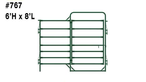 HH CORRAL PANEL 8' x 6' w/ 4' GATE