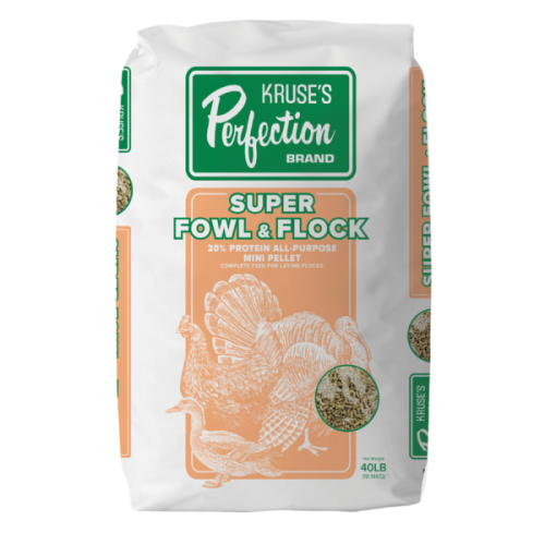 KPB SUPER FOWL & FLOCK AP 40# MINI PELLET