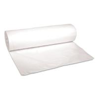 Low-Density Waste Can Liners, 45 gal, 0.6 mil, 40" x 46", White, Perforated Roll, 25 Bags/Roll, 4 Rolls/Carton  (RST4046LW)