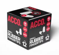Acco Rubber Finger Tips - #11 with 0.56" Diameter - Small Size - Rubber - Amber - 12 / Box