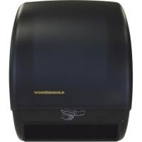 Marcal (vonDrehle) 7" Electronic Controlled Use Dispenser - Touchless, Roll Dispenser - 15.3" Height x 12.3" Width x 9.5" Depth - ABS Plastic - Black, Smoke - Touch-free, Adjustable, Smart Sensor, Hygienic - 1 / Case