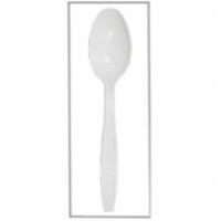 SPOON,HW WHITE,INDIV WRAP,1000