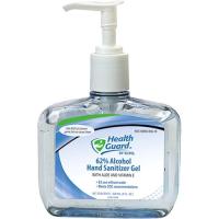 Health Guard Hand Sanitizer Gel - Alcohol Scent - 8 fl oz (236.6 mL) - Pump Bottle Dispenser - Kill Germs - Hand, Multipurpose - Moisturizing - Bio-based, Dye-free, Fragrance-free, Fast Acting, No Rinse, Waterless - 12 Pack