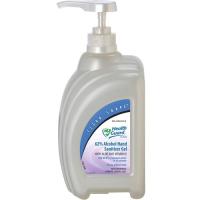 Health Guard Hand Sanitizer Gel - Alcohol Scent - 33.8 fl oz (1000 mL) - Pump Bottle Dispenser - Kill Germs - Hand, Multipurpose - Moisturizing - Bio-based, Dye-free, Fragrance-free, Fast Acting, No Rinse, Waterless