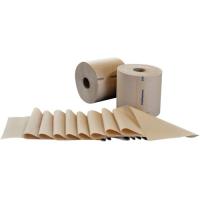 Transcend 7" x 600' Controlled Use Roll Towels - 1 Ply - 7.30" Roll Diameter - 2.50" Core - Brown - 12 / Case