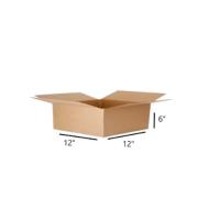 12 x 12 x 6" Box Light-weight, budget-friendly corrugated shipping box, (BX12126)