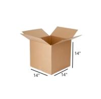 14 x 14 x 14" Box Light-weight, budget-friendly corrugated shipping box, (BX141414)