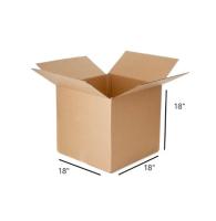 18 x 18 x 18" Box Light-weight, budget-friendly corrugated shipping box, (BX181818)