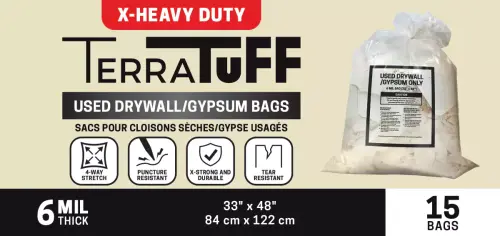 TERRATUFF DRYWALL PRINTED BAG 6MIL -15PK