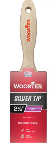 Wooster 5222-2-1/2 Paint Brush,2-1/2 in W, 2-15/16 in LBristle, Polyester Bristle,Varnish Handle