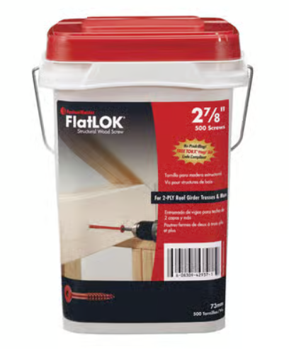 2 7/8"  FLATLOK FLATHEAD SCREWS- 500PK