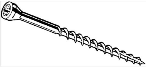 8X1-5/8 TRIM SCREW WHITE 1#