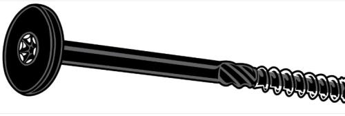 5/16X5 SD FIT STRUCT. SCREWBLACK