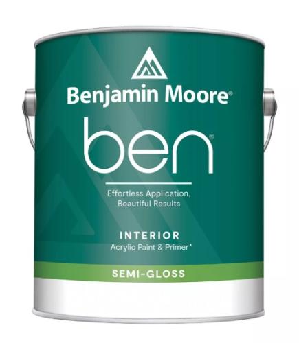 BEN SERIES INTERIOR PAINT,SEMI-GLOSS, BASE 1 - GALLON