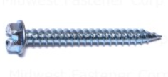 8 X 1" ZINC HEX HEAD METALSCREW (SPEED POINT) 03358