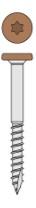 FASCIA SANDBAR #71 IRONWOOD/RIVERHOUSE DECKFAST SCREWS #10 X1-7/8" EPOXY