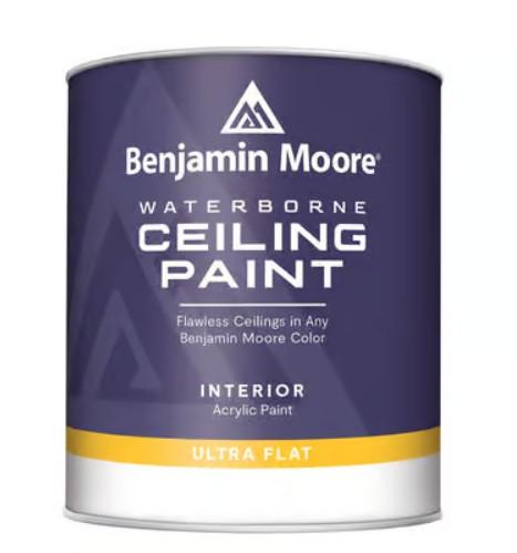 WATERBORNE CEILING PAINT - WHITE- QUART