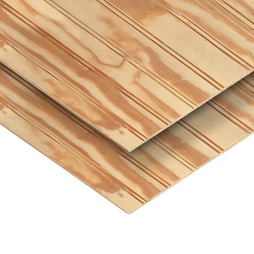 4X8-3/8" BEADED PINE PLYWOOD
