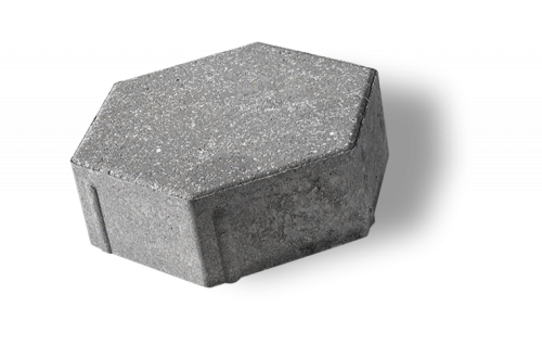 UMBRIANO 70MM 8X8 HEX FRENCH GREY