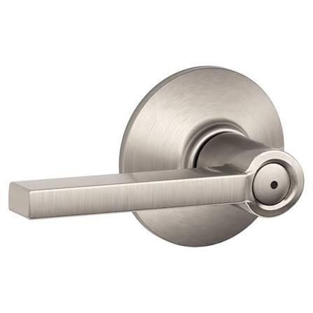 Schlage Latitude Privacy Door Lever – Satin Nickel (619)