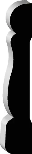 MDF Primed Colonial Casing 3/8 x 2.1/8 x 7'