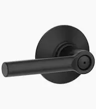 Schlage Broadway Privacy Door Lever – Matte Black (622)