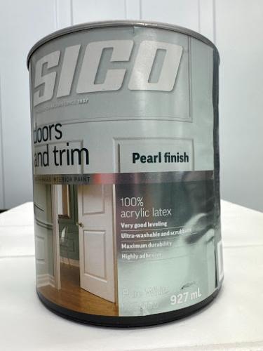 SICO Latex Trim & Door Paint – Pure White, Quart