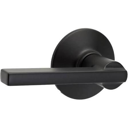 Schlage Latitude Dummy Lever – Matte Black (622)