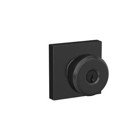 Schlage Bowery Keyed Entry Door Knob with Collins Trim