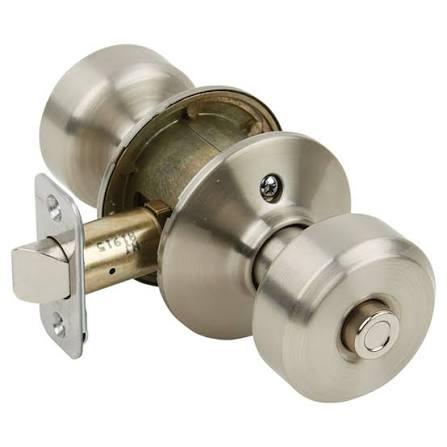 Schlage Bowery Privacy Door Knob – Satin Nickel (619)