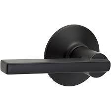 Schlage Latitude Passage Door Lever – Matte Black (622)