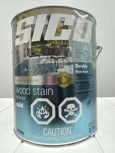 SICO Solid Exterior Wood Stain White