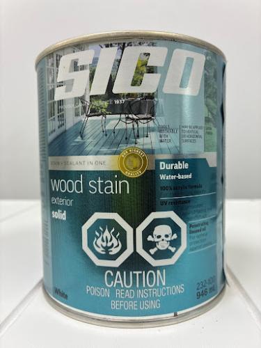 SICO Solid Exterior Wood Stain White
